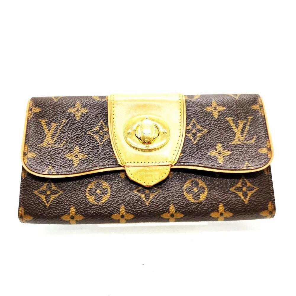 Louis Vuitton Long Wallet Brown Monogram 447-070425